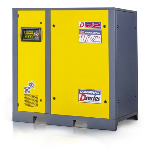 Compresseur à vis Comprag DV2210, version de base avec entraînement direct et contrôle de fréquence, 10 bar, 3,2 m³/min, 11300056