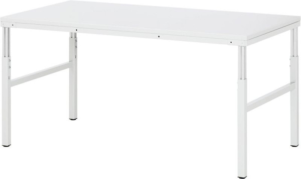 Table de base RAU (système de poste de travail série E), plan de travail avec revêtement en résine mélamine, 1800x650-1000x900 mm, EB-AT-1800-900M.12
