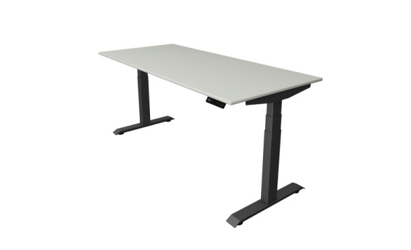 Table assis/debout Kerkmann Move 4, L 1800 x P 800 mm, réglable en hauteur électriquement de 640 à 1290 mm, gris clair, 10080711