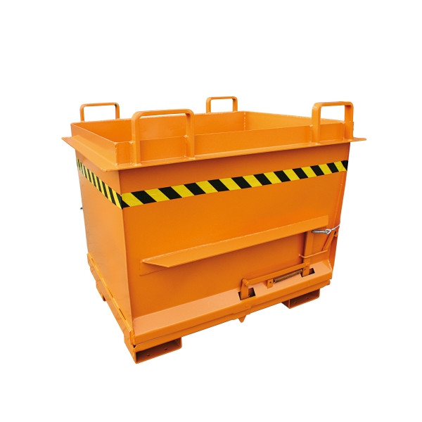 Conteneur à fond pliant Eichinger Industrie au design conique, 1500 kg, 750 litres orange pur, 20331000000000