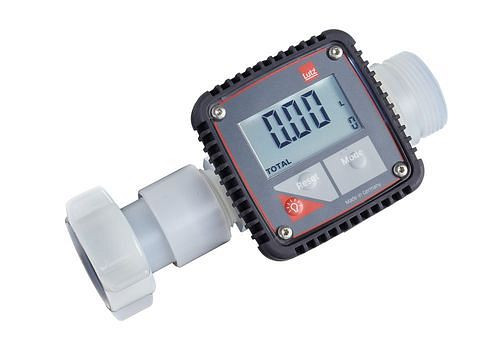 Débitmètre DENIOS en PVDF, pour usage industriel, raccord de pompe G 1 1/4", 267-934