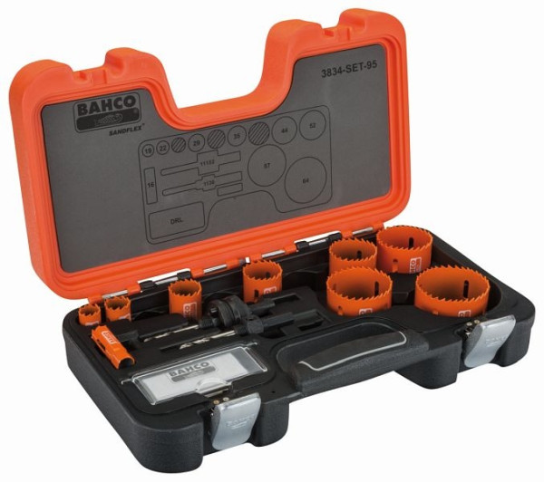 Jeu de scies cloches Bahco, 12 pièces, 3834-SET-95
