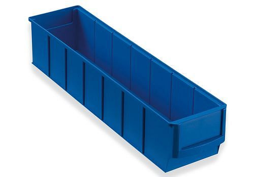 Boîtes à étagères DENIOS classic-line A2-S, PP, 91 x 400 x 81 mm, bleu, UE : 16 pièces, 265-155