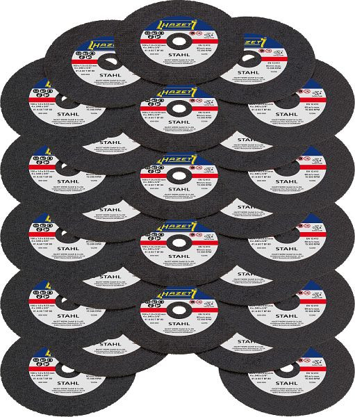 Jeu de disques à tronçonner Hazet, nombre d'outils : 25, disques à tronçonner à usage professionnel, 9033P-08/25