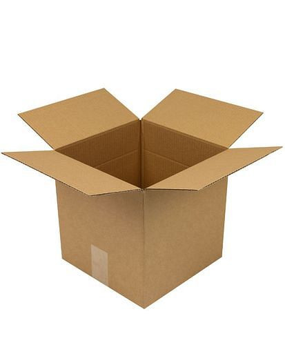 Boîte pliante en carton ondulé TransPak 1 paroi, dimensions intérieures 250 x 250 x 250 mm, qualité 1.20B, paquet de 25, 299231
