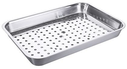 Grill/bac collecteur Contacto 50 cm avec insert perforé, 7744/500