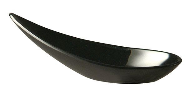 Cuillère à amuse-gueules APS -MING HING-, 11 x 4,5 cm, hauteur : 4 cm, mélamine, noir, paquet de 60, 83843