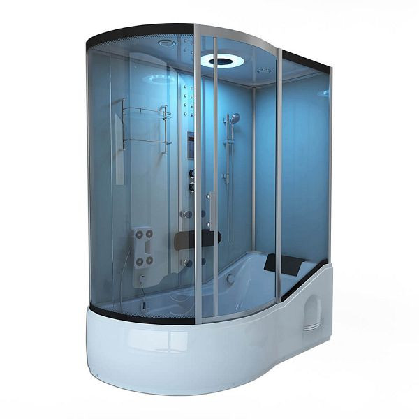 Cabine de douche HOME DELUXE ALLIN 2IN1 - blanc gauche, 1058