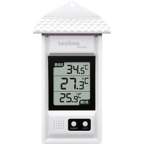 Thermomètre Technoline, dimensions : 80 x 150 x 30 mm, WS 1080