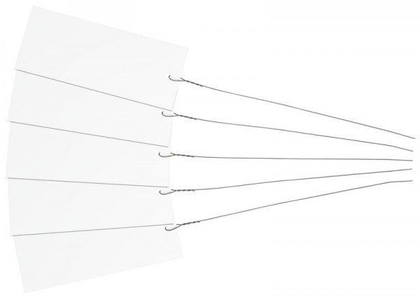 Eichner Hang tag H-PVC, blanc, 120 x 50 x 0,4 mm, paquet de 200 avec fil de reliure, 9219-01059