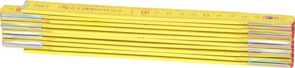 Mètre pliant en bois KS Tools, jaune, 2m, 300.0060