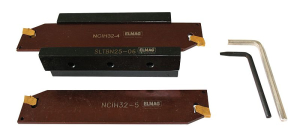 Assortiment d'outils de perçage ELMAG 25 mm, 21 pièces - avec bandes de perçage NCIH32 2x3 mm, 2x4 mm, 2x5 mm, 89350