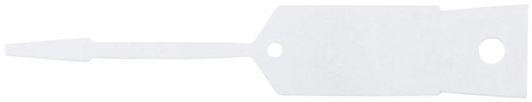 Porte-clés KS Tools, vierge, paquet de 500, blanc, 500.8018