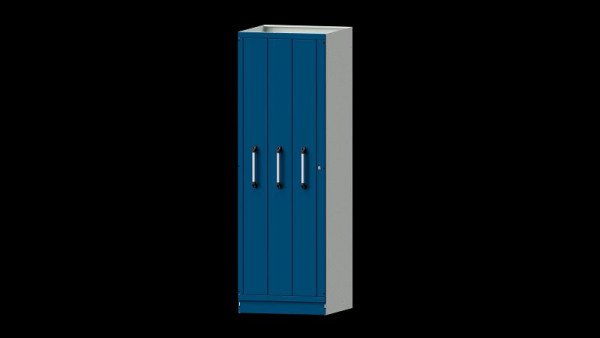 Établis coulissants verticaux ANKE, système d'armoires modulaires, modèle 202, 715 x 720 x 2200 mm, RAL 7035/5010, 631.021