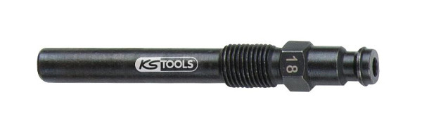 Adaptateur de bougie de préchauffage KS Tools, M10x1,0 avec filetage extérieur, longueur 75 mm, 150.3678