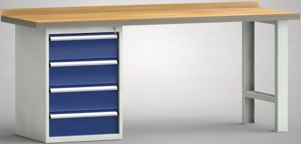 Etabli professionnel KLW - 2000 x 700 x 845 mm L x P x H, WP515N-2000M45-E0804