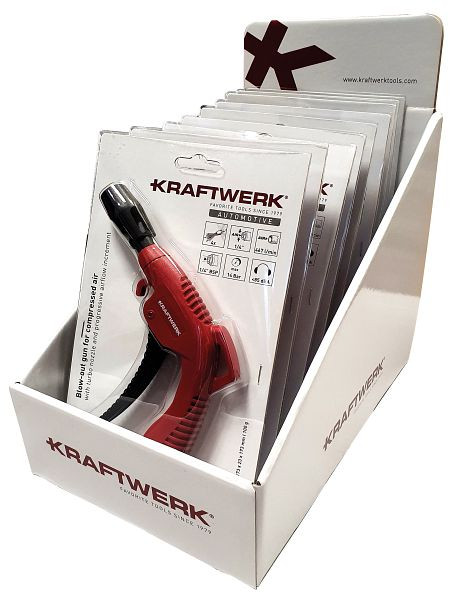 Présentoir Kraftwerk avec soufflette turbo power, 10 pièces, 901.401.000