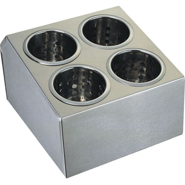 Porte-couverts Stalgast en acier inoxydable pour 4 porte-couverts, SM0602004