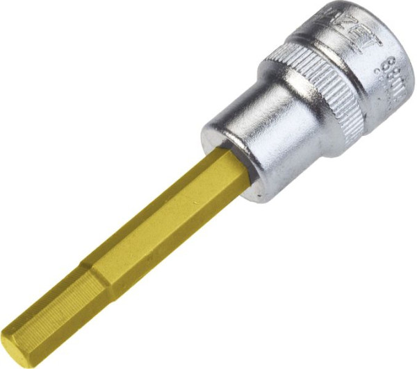 Douille de tournevis Hazet, carré creux 10 mm (3/8") profil de douille hexagonale, 7/32", 8801A-7/32