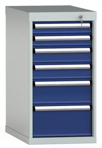 Armoire à tiroirs KLW 800 x 419 x 750 mm H x L x P, dimensions d'installation : 700 mm, division : 18x36 unités, SDB0800-06EP-001