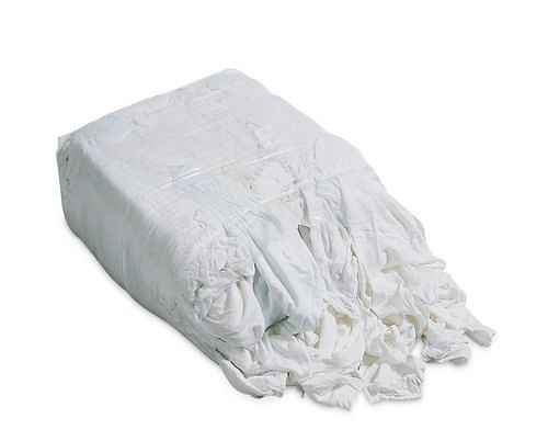 Chiffons de nettoyage DENIOS BW, en linge de lit en coton blanc, 30 cubes de presse de 10 kg chacun, UE : 30 pièces, 158-038