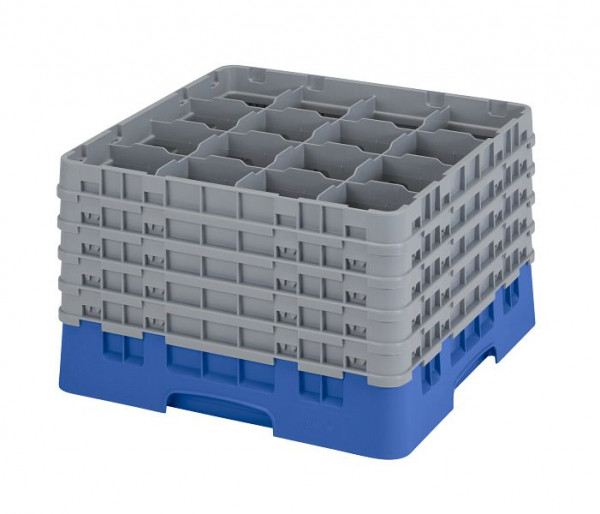 Panier de lavage Cambro 16 compartiments Camrack bleu, pack de 2, 16S1058168