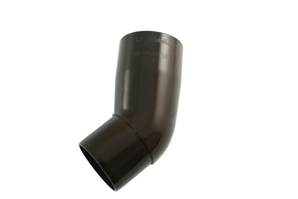 Gouttière Marley DN 53 coude 45° marron, 081700