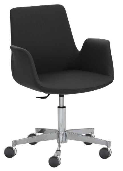 Fauteuil Mayer Sitzmöbel , avec piètement en aluminium (ø 61 cm), noir, 2010_01_30617
