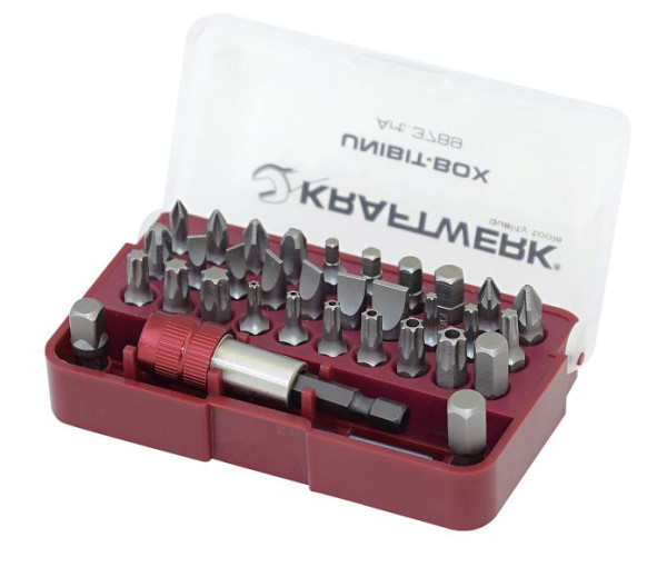 Boîte à embouts universelle Kraftwerk avec support magnétique à changement rapide, 1/4" 33 pièces, 3789
