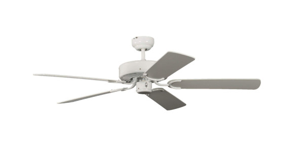 Ventilateur de plafond Pepeo Potkuri blanc 132 cm avec chaînette, 13312010132
