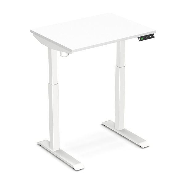 Bureau assis-debout Worktrainer StudyDesk (blanc / blanc 80 x 60 cm), StD-xs-white-white