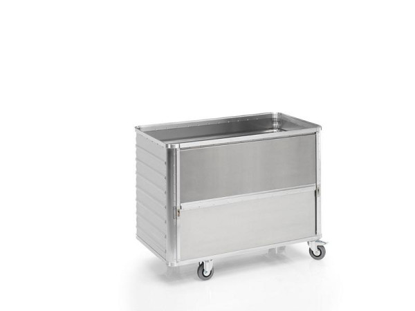 Chariot de transport Gmöhling avec paroi latérale abaissable G®-TRANS D 3708, 650 l, 020370802