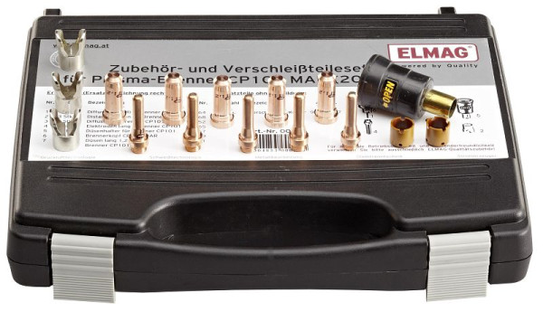 Kit accessoires et pièces d'usure ELMAG pour torche plasma CP101 MAR (20-60 ampères) pour PLASMA SOUND PC 6061/T, 00056