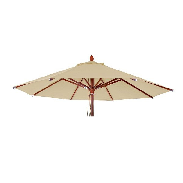 Housse de rechange Mendler pour parasol en bois de gastronomie HWC-C57, housse de parasol, ronde Ø4m polyester 3kg, crème, 76669