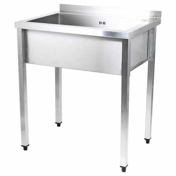 Table évier ALLPAX inox 80 x 60 x 85 cm, 10022654