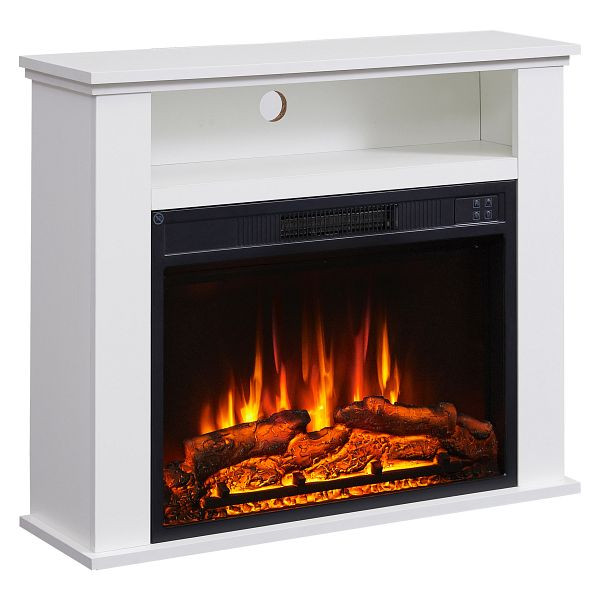 Cheminée électrique BALDERIA Frida, 2000 W, couleur : blanc, EF447A-MT447B-W