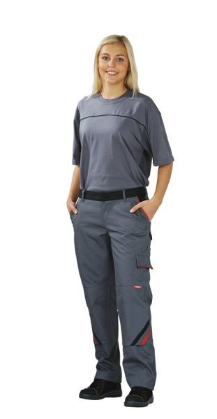 Pantalon femme Planam Highline, ardoise/noir/rouge, taille 40, 2329040