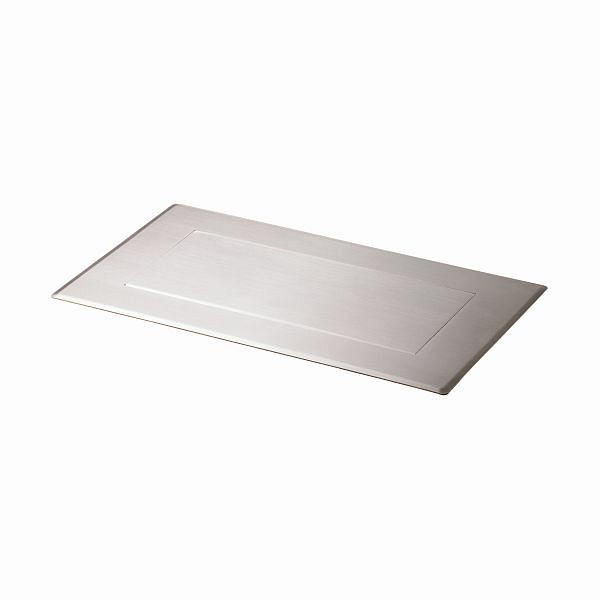 Clapet de décharge Air Wolf, série Sigma, H x L x P : 54 x 330 x 180 mm, acier inoxydable brossé, 20-151