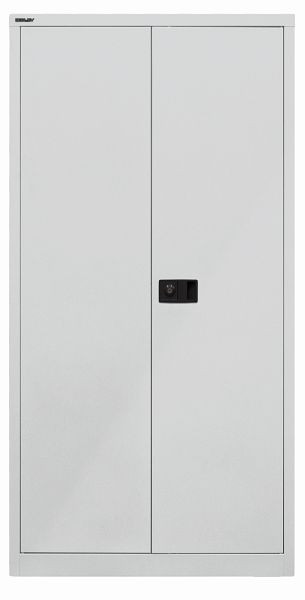 Armoire universelle à portes battantes Bisley, 3 étagères, 4 OH, gris clair, E722A0345645