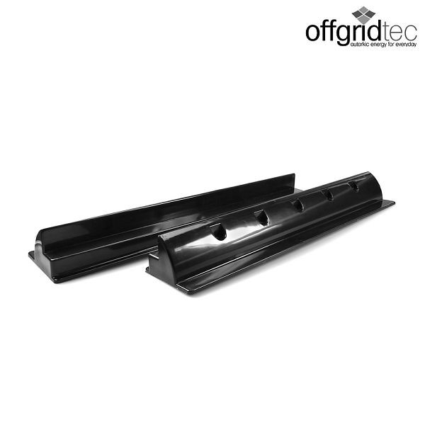 Offgridtec 55 cm spoiler noir support de toit solaire robuste, 8-01-006550