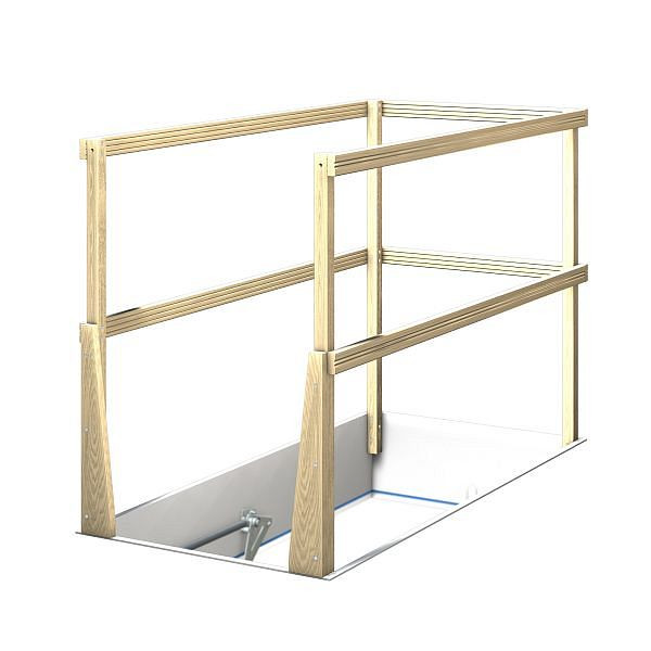 Garde-corps de protection Wellhöfer pour escaliers de grenier, 520