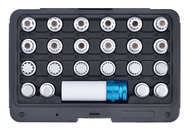 Kit de démontage de serrure de jante SW-Stahl, VW, 23 pièces, 02382L