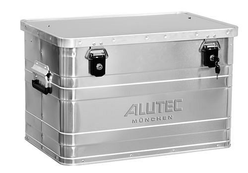 Boîte en aluminium DENIOS classique, sans coins d'empilage, volume de 68 litres, 254-862