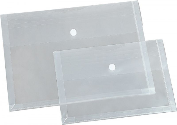Pochette transparente Eichner avec pli extensible, format : DIN A5, UE : 10 pièces, 9219-00190