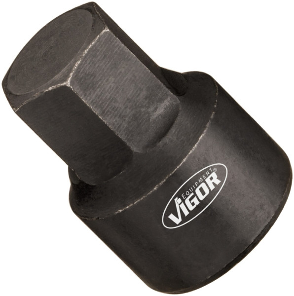 Insert de clé à douille VIGOR, carré creux 6,3 mm (1/4 pouce), profil à six pans extérieurs, 9 mm, longueur : 20 mm, V7158-3