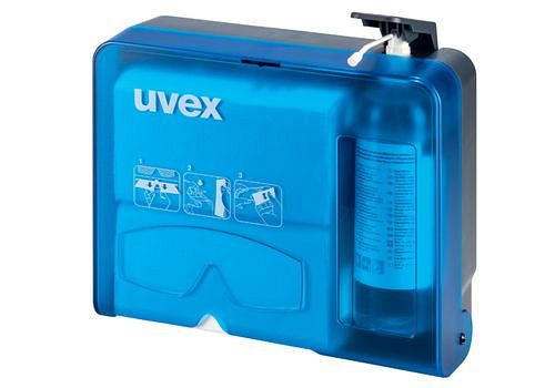 Station de nettoyage pour lunettes uvex 997005, pour montage mural, 284-745
