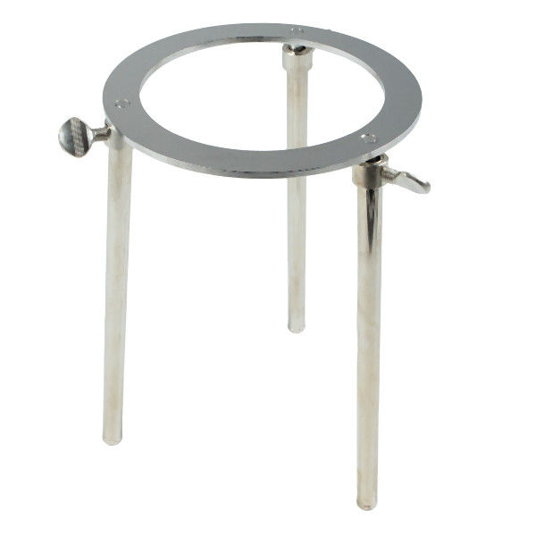 Trépied JUCHHEIM réglable en hauteur, diamètre intérieur 120 mm, acier inoxydable, 00871