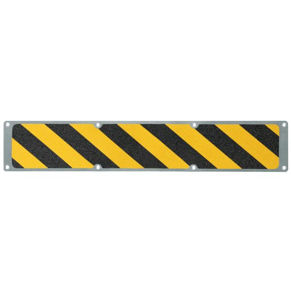 Pantalon de farine plaque antidérapante aluminium avec revêtement antidérapant m2, noir/jaune 114x1000mm, APM1WF2