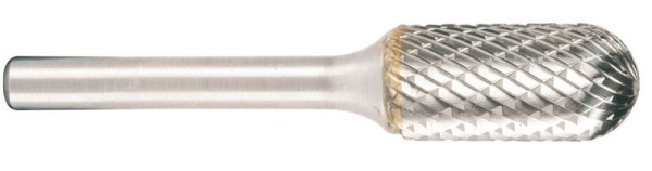 Fraise en carbure Projahn forme C rouleau rond / cylindre d1 12,7 mm, diamètre de tige 6,0 mm, coupe transversale, 700366127