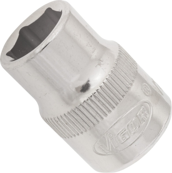 Insert de clé à douille VIGOR, carré creux 10 mm (3/8"), profil à six pans extérieurs, 10 mm, V2274N